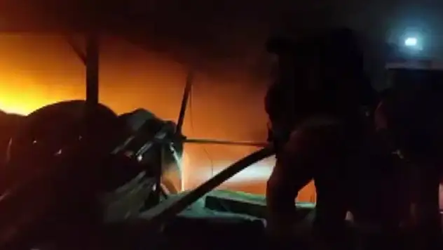 Kahramanmaraş'ta korkutan iş yeri yangını