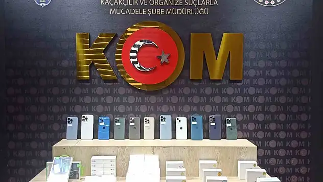 Kahramanmaraş'ta kaçak telefon operasyonu