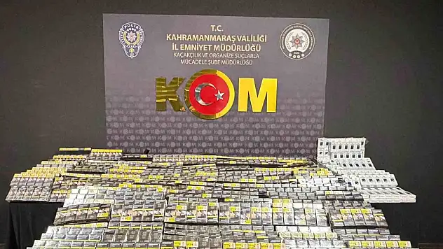 Kahramanmaraş'ta üç ayrı kaçakçılık operasyonu
