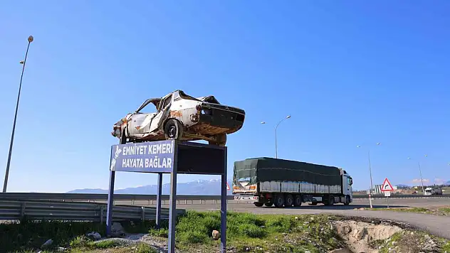 Kahramanmaraş'ta trafik bilinci için çarpıcı yöntem