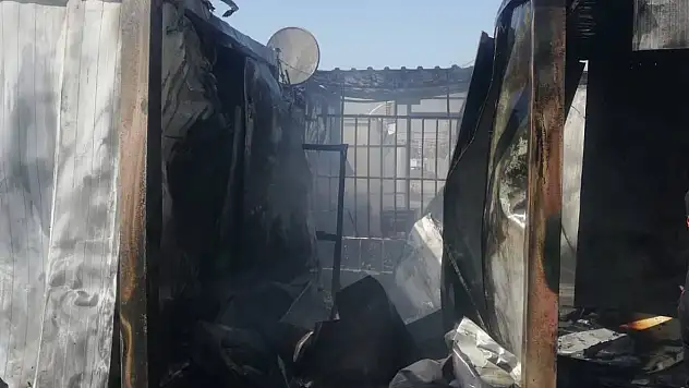Kahramanmaraş'ta konteyner kentte yangın çıktı!