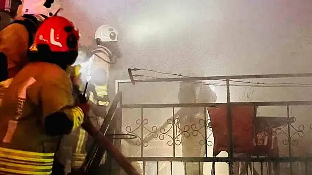 Metruk evde yangın çıktı