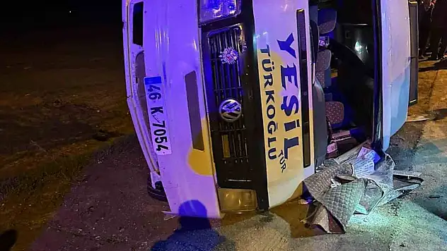 Kahramanmaraş'ta minibüs kazası: Çok sayıda yaralı!