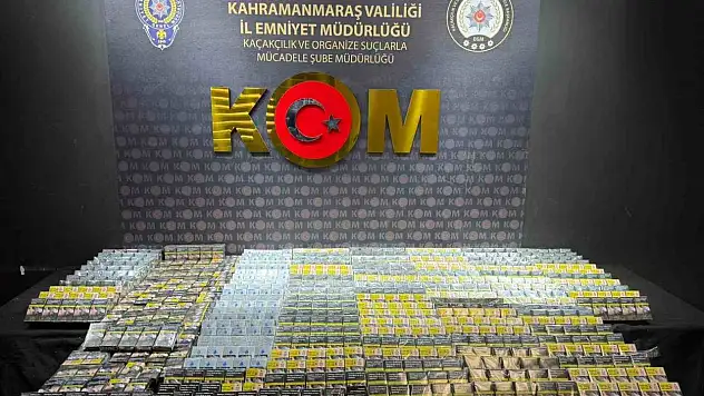 Kahramanmaraş'ta narkotik ve kaçakçılık operasyonu!