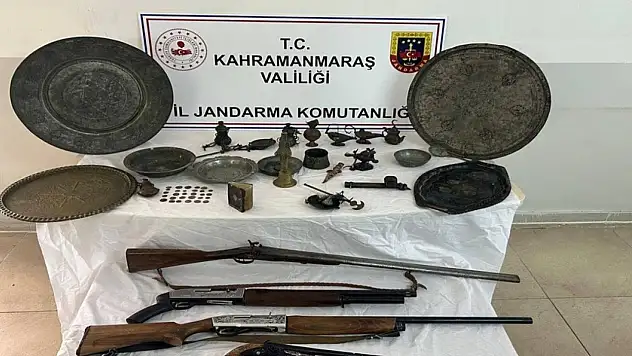 Kahramanmaraş'ta tarihi eser kaçakçılığı operasyonu düzenlendi