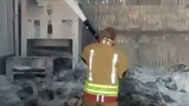 Kahramanmaraş'ta tekstil fabrikasında yangın paniği