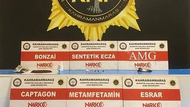 Kahramanmaraş'ta narkotik operasyonu: 5 şüpheli tutuklandı