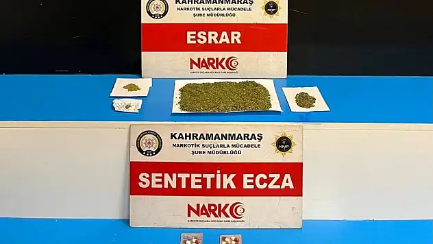 Kahramanmaraş'ta uyuşturucu ve kaçak telefon ele geçirildi