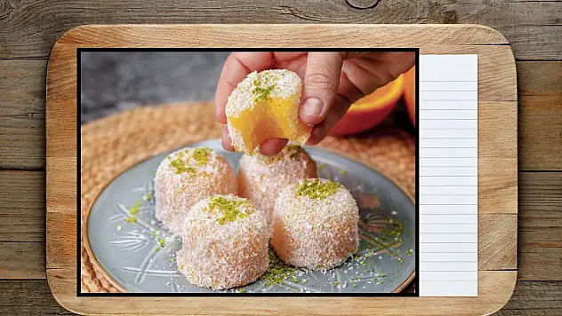 Kahve yanı tarifleri - Portakallı lokum – Az malzemeli