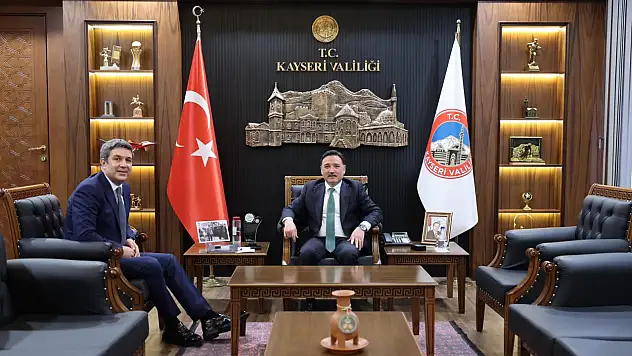 Kapadokya Alan Başkanı Aslanbay, Kayseri Valisi Çiçek'i ziyaret etti