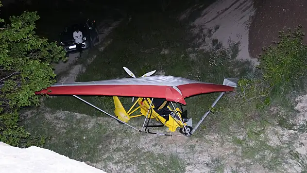 Kapadokya'da motor arızası yapan hava aracı zorunlu iniş yaptı