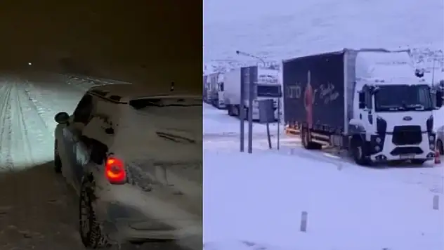 Kar yağışı Kayseri ve komşu illeri esir aldı, birçok karayolu ulaşıma kapatıldı