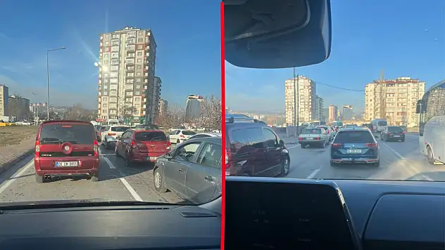 Kartal Kavşağı kapandı, şehir trafiği değişti: Kayseri'de yaşanan yoğunluk kameralara yansıdı!