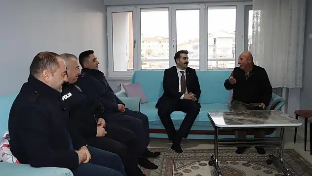 Kaymakam Eser, Gazi Tektaş'ı ziyaret etti