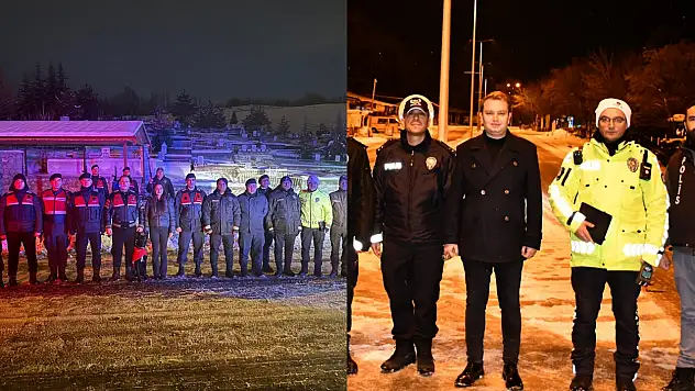 Kaymakam İnce ve Kaymakam Yılmaz ilçelerinde yeni yılı karşıladı!