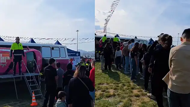 Kayseri Bilim Festivali'nde polis ekiplerine yoğun ilgi!