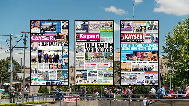 Kayseri'de 1 Temmuz 2026 yerel gazete manşetleri: KAYSO, Saldırgan, İkili eğitim...