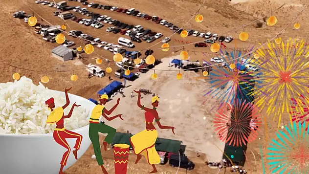 Kayseri'de 1000'i aşkın vatandaş pilav şenliğine akın etti!