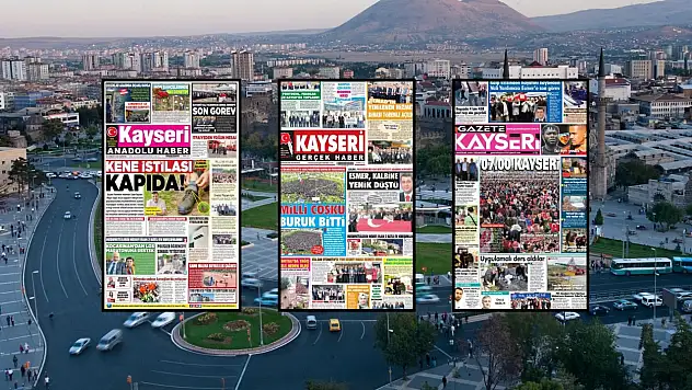 Kayseri'de 15 Haziran sabahına dikkat çeken manşetler: Kene istilası, milli coşku...