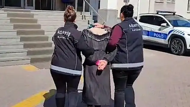 Kayseri'de hırsızlık suçundan aranan kadın yakalandı