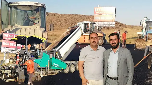 Kayseri'de 17,5 milyon liralık yol çalışmasına muhtardan teşekkür