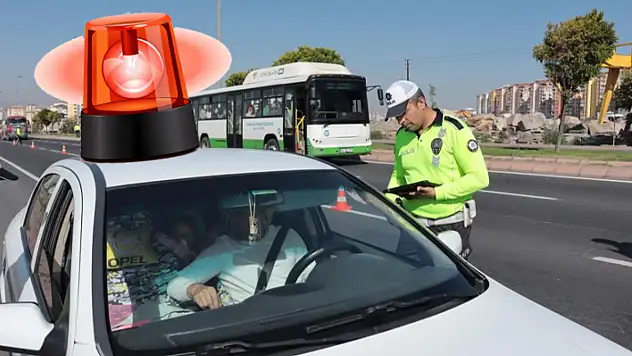 Kayseri'de 2 bin 160 araca cezai işlem uygulandı!