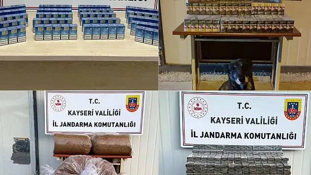 Kayseri'de kaçak sigara ve tütün operasyonu: 2 Bin 375 paket ele geçirildi!