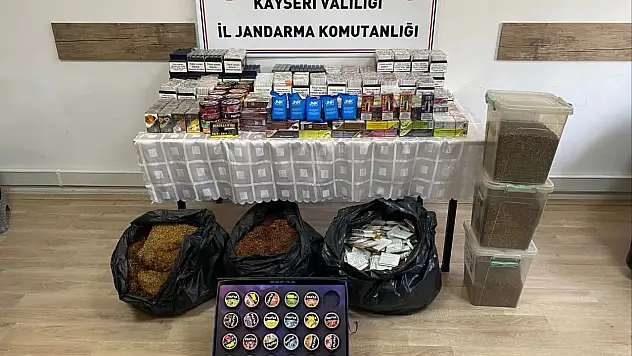 Kayseri'de binlerce makaron ele geçirildi!