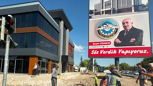 Kayseri'de 50 bin esnafı temsil edecek projede sona gelindi