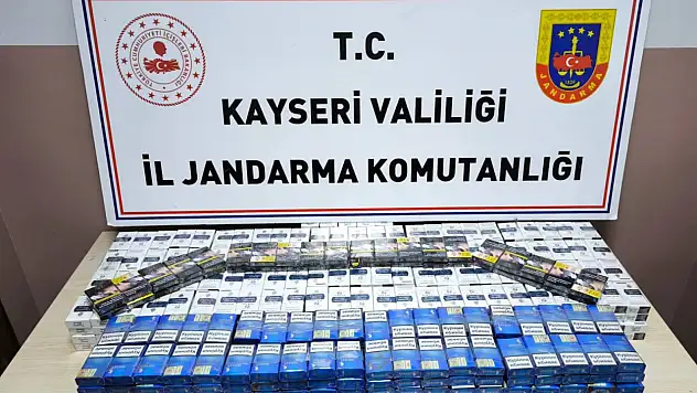 Kayseri'de 619 paket kaçak sigara ele geçirildi