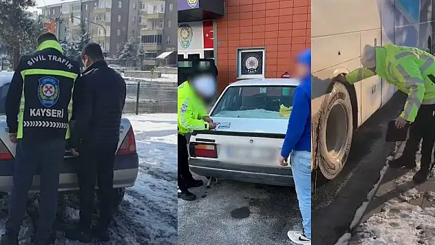 Kayseri'de 853 araç sürücüsüne ceza yağdı!