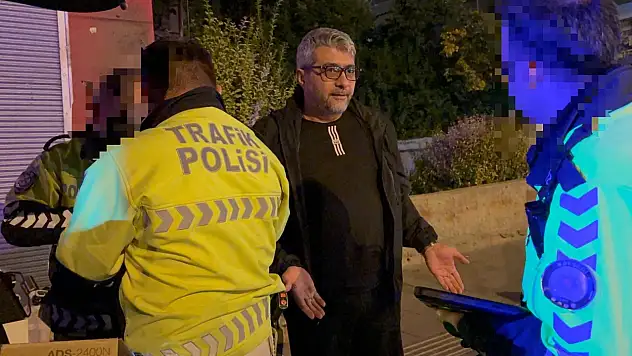 Kayseri'de alkol içip trafiğe çıkan şoför, polisi suçladı!