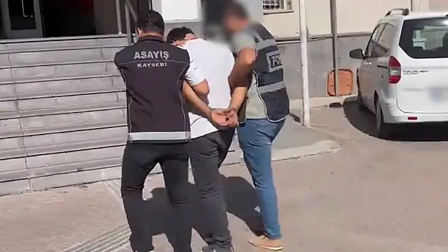 Kayseri'de aranan şahıs polis ekiplerince yakalandı!