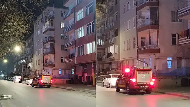 Kayseri'de asansörde mahsur kalan kuryenin imdadına itfaiye yetişti!