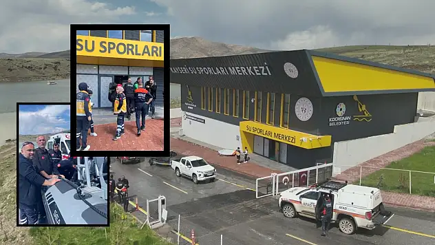 Kayseri'de barajda sörfleri alabora oldu!