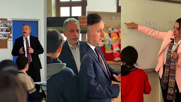 Kayseri'de başkan ve müdürler ders anlattı!