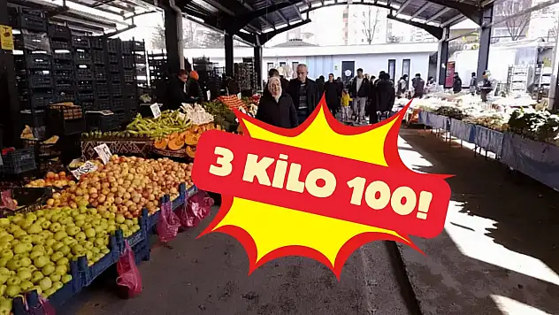 Kayseri'de beklenen ürün tezgahlara düştü: 3 kilosu 100 lira!