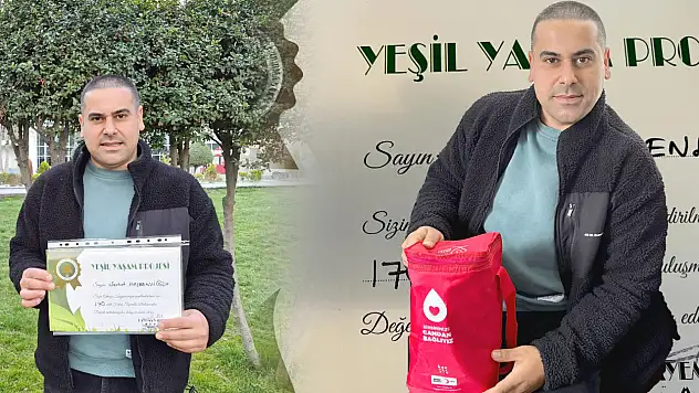 Kayseri'de bir emniyet mensubunun ilham veren hikayesi: Hem doğaya hem İnsanlığa yatırım