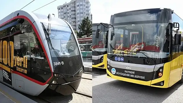 Kayseri'de bu hafta ulaşım güzergah ve saatleri değişmedi!