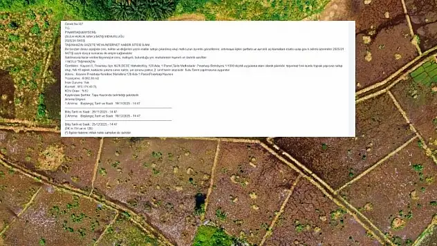 Kayseri'de büyük fırsat! Sulu tarıma uygun arazi piyasa değerinin altında satışta!