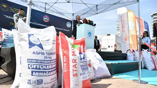 Kayseri'de çiftçiye 660 ton tohum desteği verildi