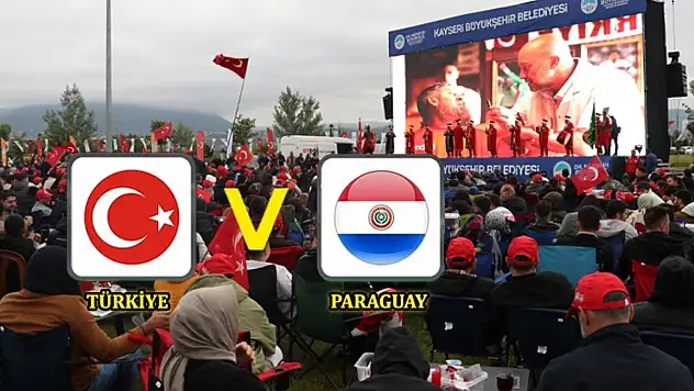 Kayseri'de dev ekran uygulaması: Türkiye – Paraguay maçında kurulacak mı?