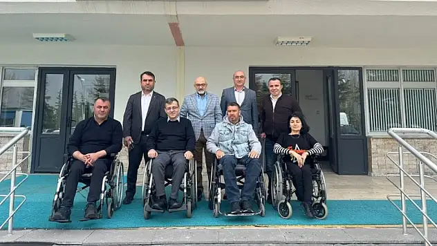 Kayseri'de dikkat çeken ziyaret! Cıngı'dan engelli üretimine destek mesajı