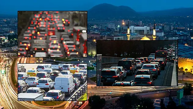 Kayseri'de dönüş alarmı! Trafik bir anda yoğunlaştı