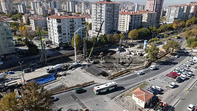 Kayseri'de DSİ-Yeni Sanayi Katlı Kavşak Projesi'nde son durum!