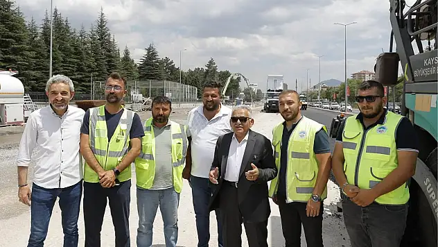 Kayseri'de DSİ-Yeni Sanayi Katlı Kavşağı'nda ki çalışmaları Yavuz Navruz ve Dr. Memduh Büyükkılıç yerinde inceledi
