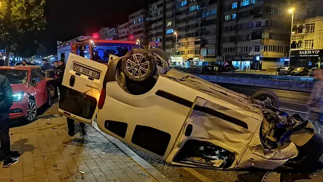 Kayseri'de feci kaza: Araç takla attı, ortalık karıştı! Yaralılar var