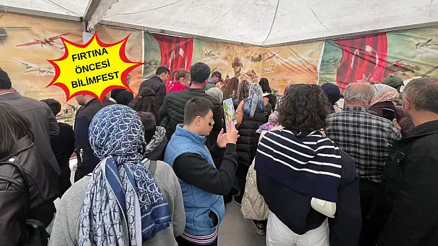 Kayseri'de fırtına nedeniyle BİLİMFEST alanı boş kaldı! Gözler Türk Yıldızları gösterisinde!
