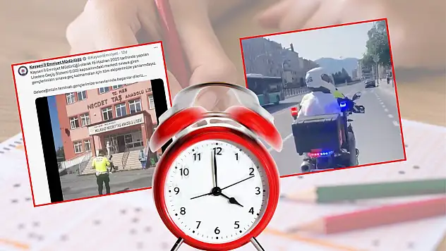 Kayseri'de geç kalanların imdadına polis ekipleri koştu: Kayseri'de heyecanlı dakikalar...