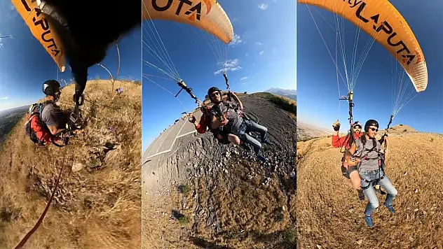 Kayseri'de gökyüzünde korku dolu anlar! Paraşüt ipi düğümlendi, pilot facianın önüne geçti